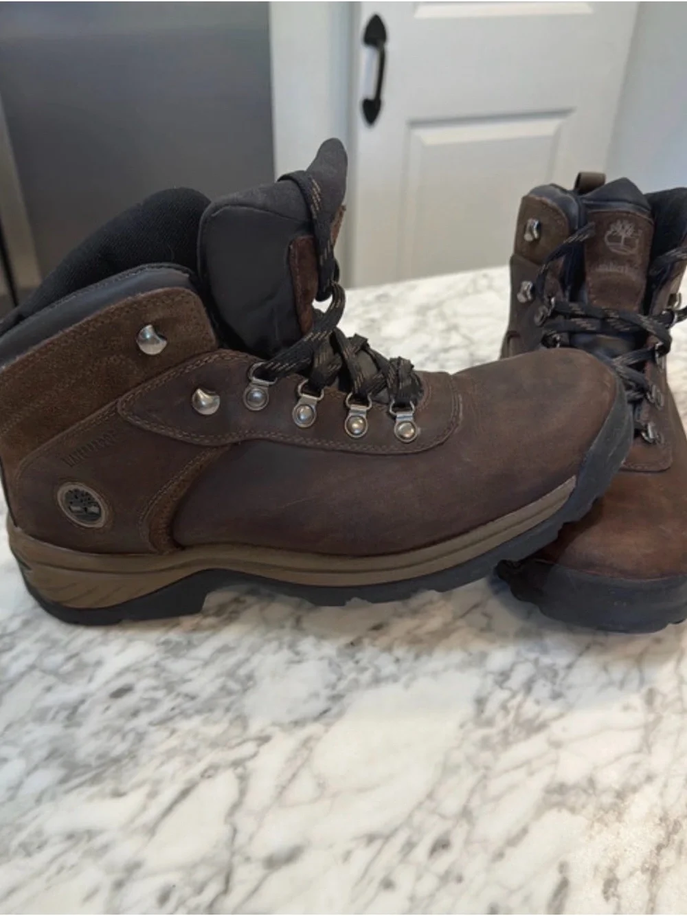 Timberland Men's Dark Brown Waterproof Leather Hiking Boots